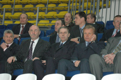 Sergey Yeliseyev, David Rudman, Jacque Rogge, Leonid Tyagatchev